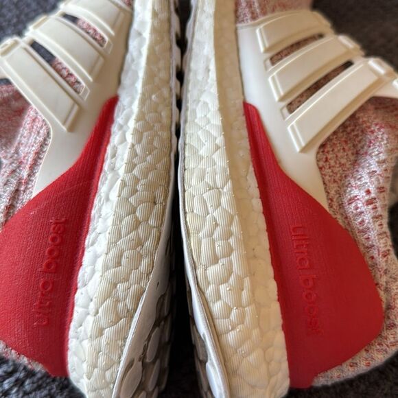 Adidas Ultraboost W Running Shoes Women’s 7.5 Cream Red Knit No Laces DB3209 - Picture 12 of 16